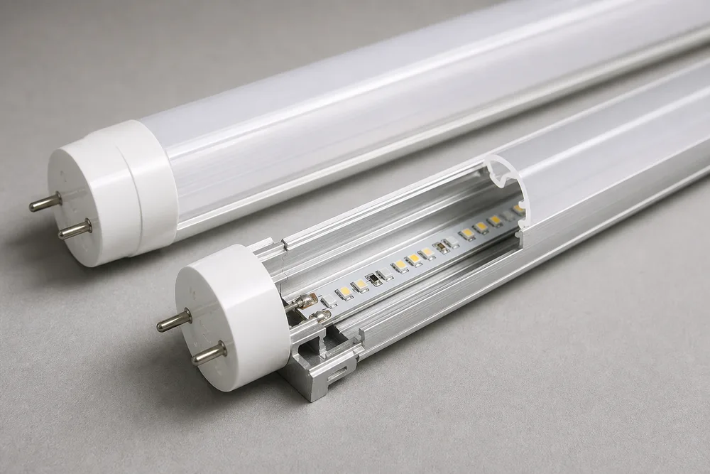Εξωτερικός σωλήνας PC LED T8 2026 και εσωτερικό περίβλημα αλουμινίου για συναρμολόγηση σωλήνων OEM και ιδιωτικής ετικέτας